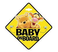 Panneau signalétique Baby on Board - Winnie l'ourson - 9625