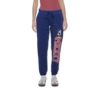 Disney Pantalon de Jogging pour Femme Mickey Mouse Stitch All Over Imprimé Essentials, Mickey Navy, Taille M
