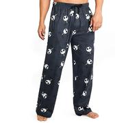 Disney Pantalon de Pyjama Homme, Bas de Pyjama Confortable en Coton avec Poches - Cadeaux pour Hommes(Navy Jack, M)