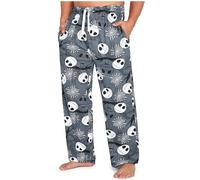 Disney Pantalon de Pyjama Homme, Bas de Pyjama Confortable en Coton avec Poches - Cadeaux pour Hommes (Gris Jack, L)