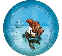 Disney papier peint rond autocollant Arielle la sirène bleu - 612019 - Ø 128 cm