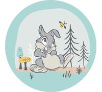 Disney papier peint rond autocollant Bambi Thumper bleu et gris - 610413 - Ø 128 cm