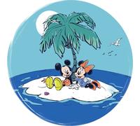 Disney papier peint rond autocollant Mickey & Minnie Mouse bleu - 612754 - Ø 128 cm