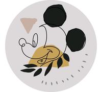 Disney papier peint rond autocollant Mickey Mouse gris, jaune et rose - 612720 - Ø 128 cm
