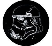 Disney papier peint rond autocollant Star Wars Stormtrooper noir et blanc - 612021 - Ø 128 cm