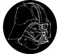 Disney papier peint rond autocollant Star Wars Vader noir et blanc - 612020 - Ø 128 cm