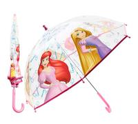 Disney Parapluie Enfant Fille Parapluie Cloche Transparent Accessoire Officiel Stitch Reine des Neiges (Princesses Roses)