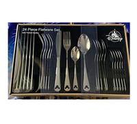 Disney Parks Mickey Mouse Icon Silhouette 24 couverts finition satinée