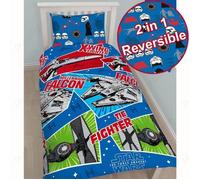 DISNEY parure de lit couette + taie oreiller STAR WARS réversible 135 x 200 cm
