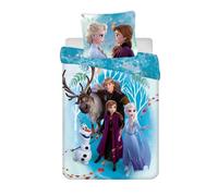 Jerry Fabrics Parure de lit enfant Disney Frozen – Housse 160x200 cm, Taie 70x80 cm, Coton 100%