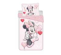 Disney - Parure de lit en coton ""Minnie : Coeurs"" - 140 x 200 cm
