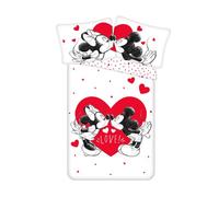 Disney - Parure de lit en coton ""Minnie et Mickey : Love"" - 140 x 200 cm
