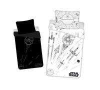 Disney - Parure de lit phosphorescente en coton ""Star Wars : l'étoile de la mort"" - 140 x 200 cm