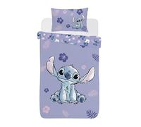 Disney Parure de lit Stitch pour lit simple ou double Lilas