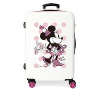 Disney Passe un Bon Moment Minnie So Beautiful Valise Moyenne Rose 46x65x23 cm ABS Rigide Serrure latérale à combinaison 56L 3 kgs 4 Doubles roues