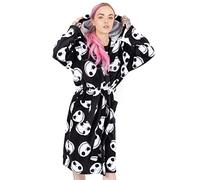 Disney Peignoir de bain Jack Skellington pour femme L'Étrange Noël de monsieur Jack Skellington Noir, Noir, L