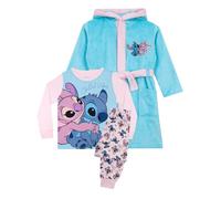 Disney Peignoir De Bain Stitch Fille | Ensembles De Pyjama Fille | Bleu 6-7 Ans