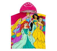 Disney Peignoir Princesse | Ariel la Petite Sirène Serviette De Plage | Coton Poncho De Bain | Rose Taille Unique