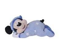 Disney - Bonne Nuit, Mickey Mouse, 30cm, Phosphorescente, Brille dans la Nuit, Jouet pour Bébé, 6315870350