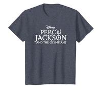Disney Percy Jackson and the Olympians Series Title Logo T-Shirt, Enfant, Bleu Chiné, 6 ans