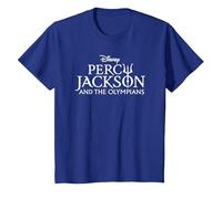 Disney Percy Jackson and the Olympians Series Title Logo T-Shirt, Enfant, Bleu Royal, 4 ans