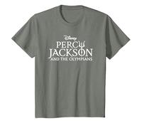 Disney Percy Jackson and the Olympians Series Title Logo T-Shirt, Enfant, Vert kaki chiné, 4 ans