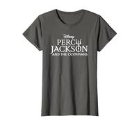 Disney Percy Jackson and the Olympians Series Title Logo T-Shirt, Femme, Asphalte, M
