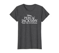 Disney Percy Jackson and the Olympians Series Title Logo T-Shirt, Femme, Chiné Foncé, M