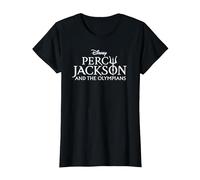 Disney Percy Jackson and the Olympians Series Title Logo T-Shirt, Femme, Noir, M