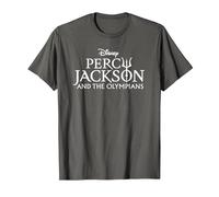 Disney Percy Jackson and the Olympians Series Title Logo T-Shirt, Homme, Asphalte, 5XL