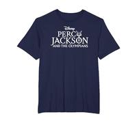 Disney Percy Jackson and the Olympians Series Title Logo T-Shirt, Homme Grandes tailles, Bleu Marine, 6X Tall