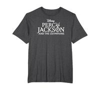 Disney Percy Jackson and the Olympians Series Title Logo T-Shirt, Homme Grandes tailles, Chiné Foncé, 4X Tall
