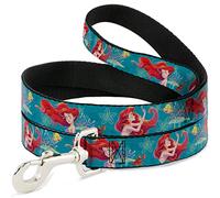 Disney Pet Laisse pour chien La Petite Sirène et Sebastian Under The Sea Green 1,8 m de long 1,3 cm de large