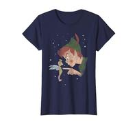 Disney Peter Pan Clochette Hey You T-Shirt, Femme, Bleu Marine, S