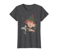 Disney Peter Pan Clochette Hey You T-Shirt, Femme, Chiné Foncé, M