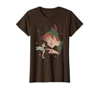 Disney Peter Pan Clochette Hey You T-Shirt, Femme, Marron, S