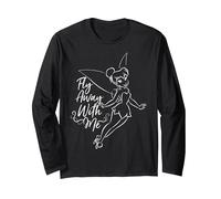 Disney Peter Pan Fée Clochette Fly Away With Me Outline Manche Longue