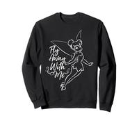 Disney Peter Pan Fée Clochette Fly Away With Me Outline Sweatshirt