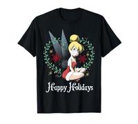 Disney Peter Pan Fée Clochette T-shirt graphique Happy Holidays T-Shirt
