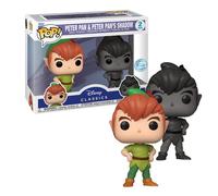 DISNEY PETER PAN Figurine PETER PAN & SHADOW EXCLUSIVE 2-SET FUNKO POP