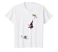 Disney Peter Pan Hook Falling To The Alligator T-Shirt, Enfant, Blanc, 3 ans