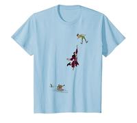 Disney Peter Pan Hook Falling To The Alligator T-Shirt, Enfant, Bleu Céleste, 4 ans