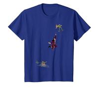 Disney Peter Pan Hook Falling To The Alligator T-Shirt, Enfant, Bleu Royal, 3 ans