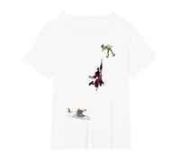 Disney Peter Pan Hook Falling To The Alligator T-Shirt, Femme Grandes tailles, Blanc, 2X