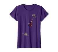 Disney Peter Pan Hook Falling To The Alligator T-Shirt, Femme, Violet, XS