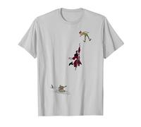 Disney Peter Pan Hook Falling To The Alligator T-Shirt, Homme, Argent, XXL