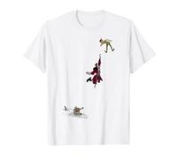 Disney Peter Pan Hook Falling To The Alligator T-Shirt, Homme, Blanc, L