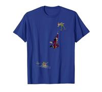 Disney Peter Pan Hook Falling To The Alligator T-Shirt, Homme, Bleu Royal, M