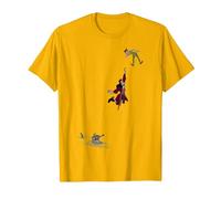 Disney Peter Pan Hook Falling To The Alligator T-Shirt, Homme, Doré vif, M