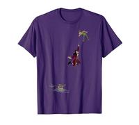 Disney Peter Pan Hook Falling To The Alligator T-Shirt, Homme, Violet, 3XL